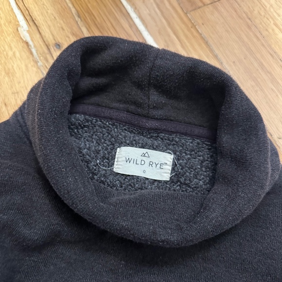 Wild Rye Tallac Turtleneck, Black Bean size 0 - Picture 2 of 4